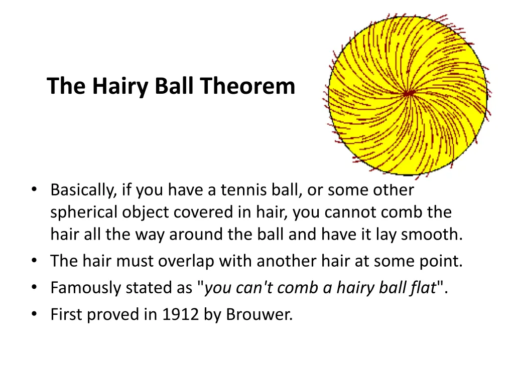 the hairy ball theorem