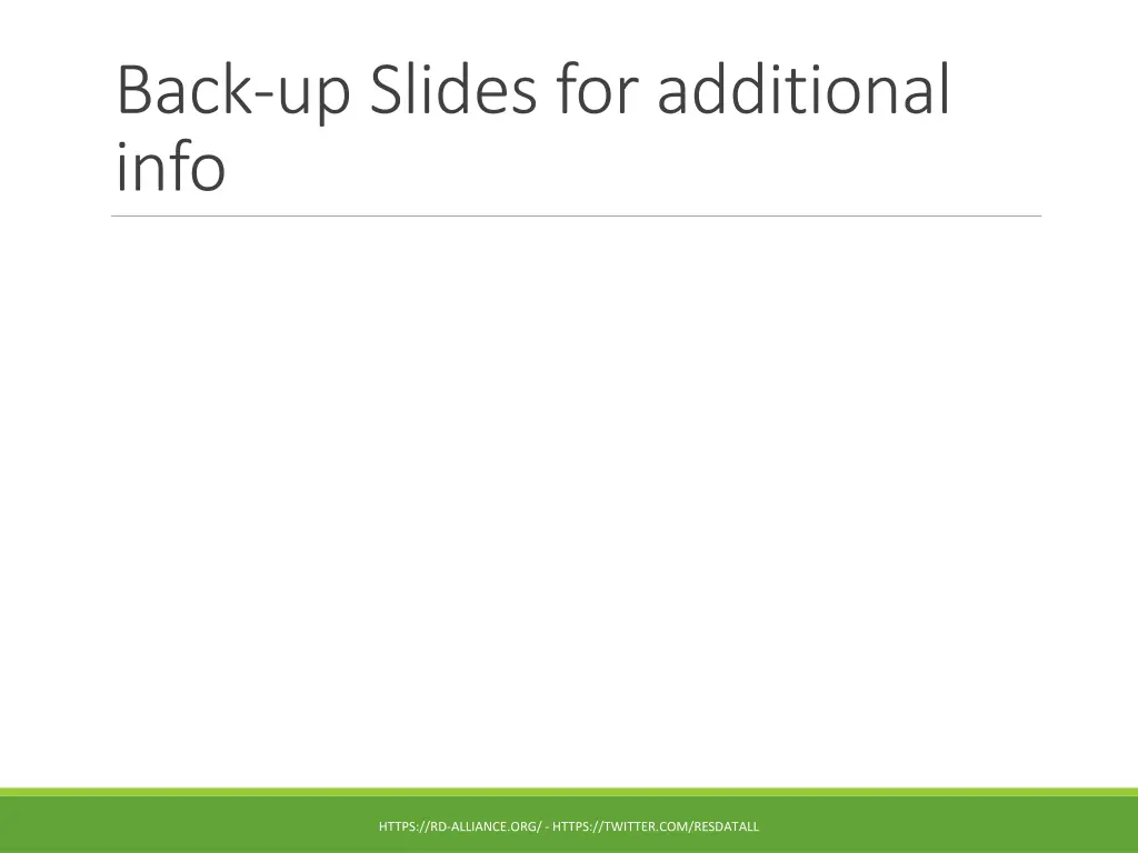 back up slides for additional info