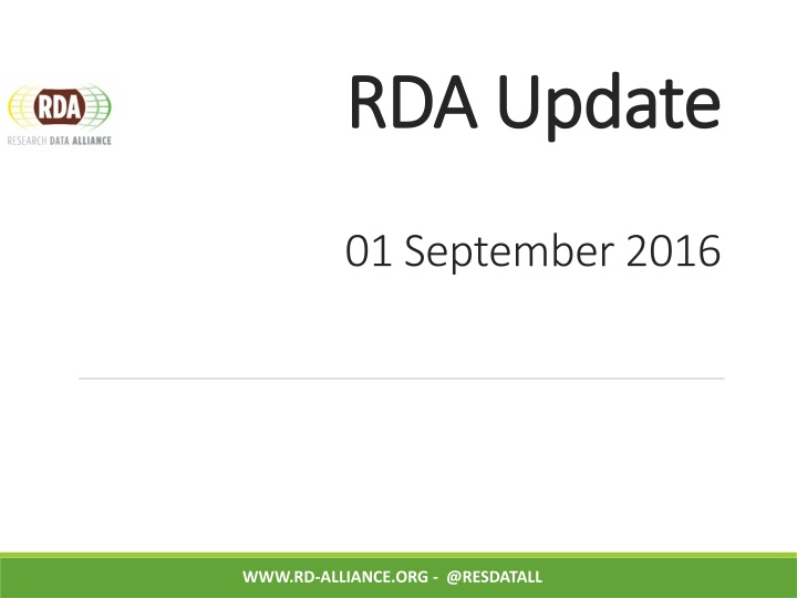 rda update rda update