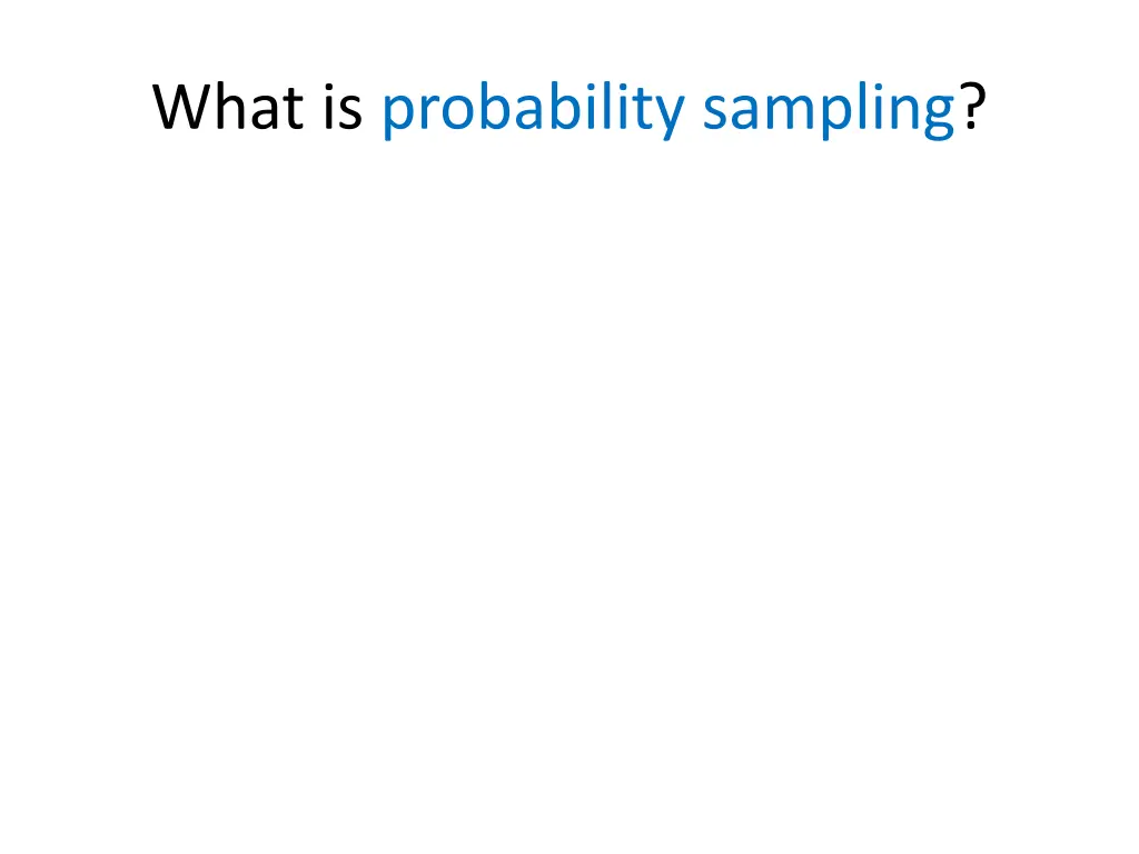 what is probability sampling