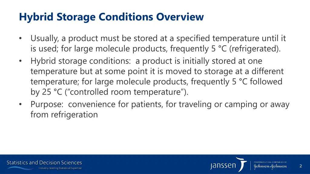 hybrid storage conditions overview