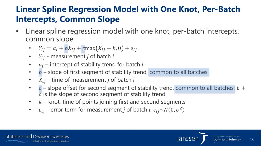 linear spline regression model with one knot