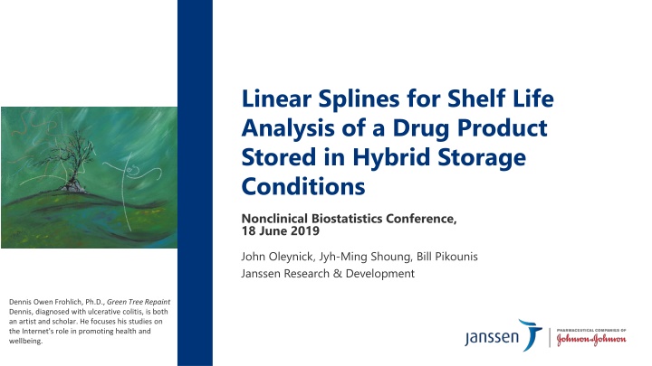 linear splines for shelf life analysis of a drug