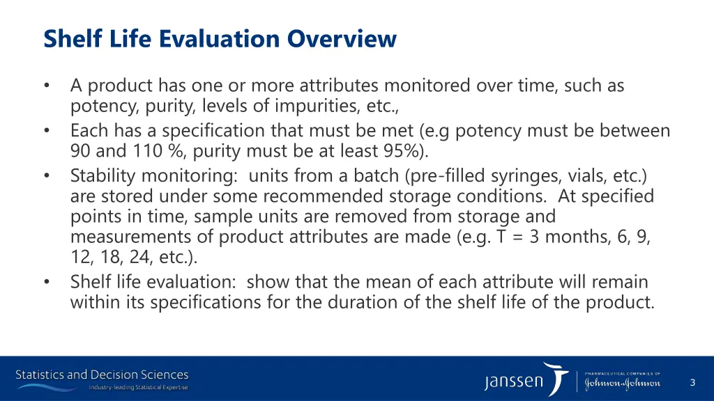 shelf life evaluation overview