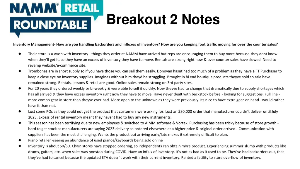 breakout 2 notes