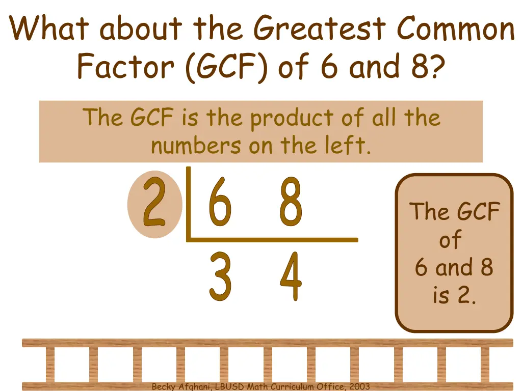 what about the greatest common factor
