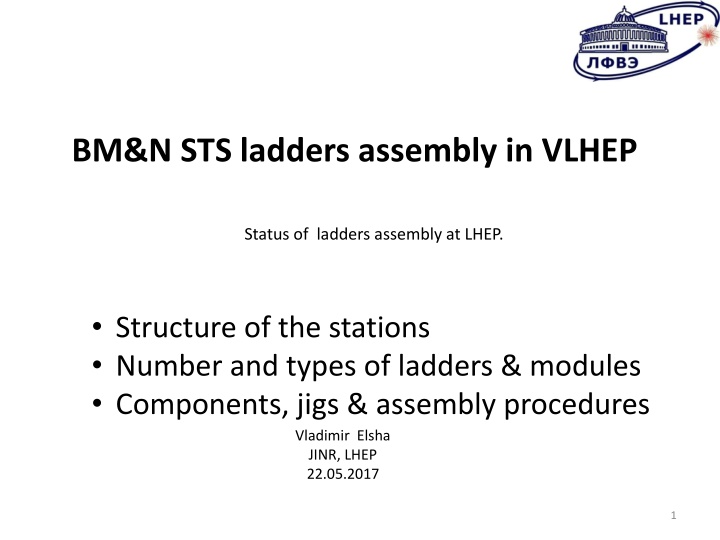bm n sts ladders assembly in vlhep