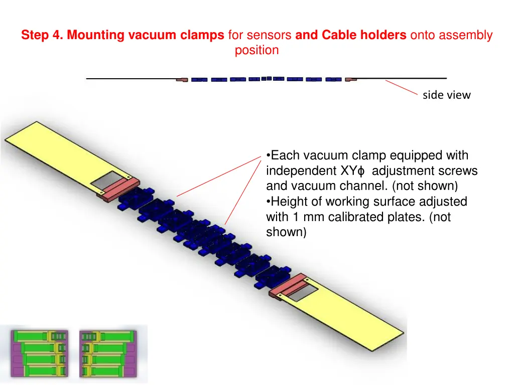 step 4 mounting vacuum clamps for sensors
