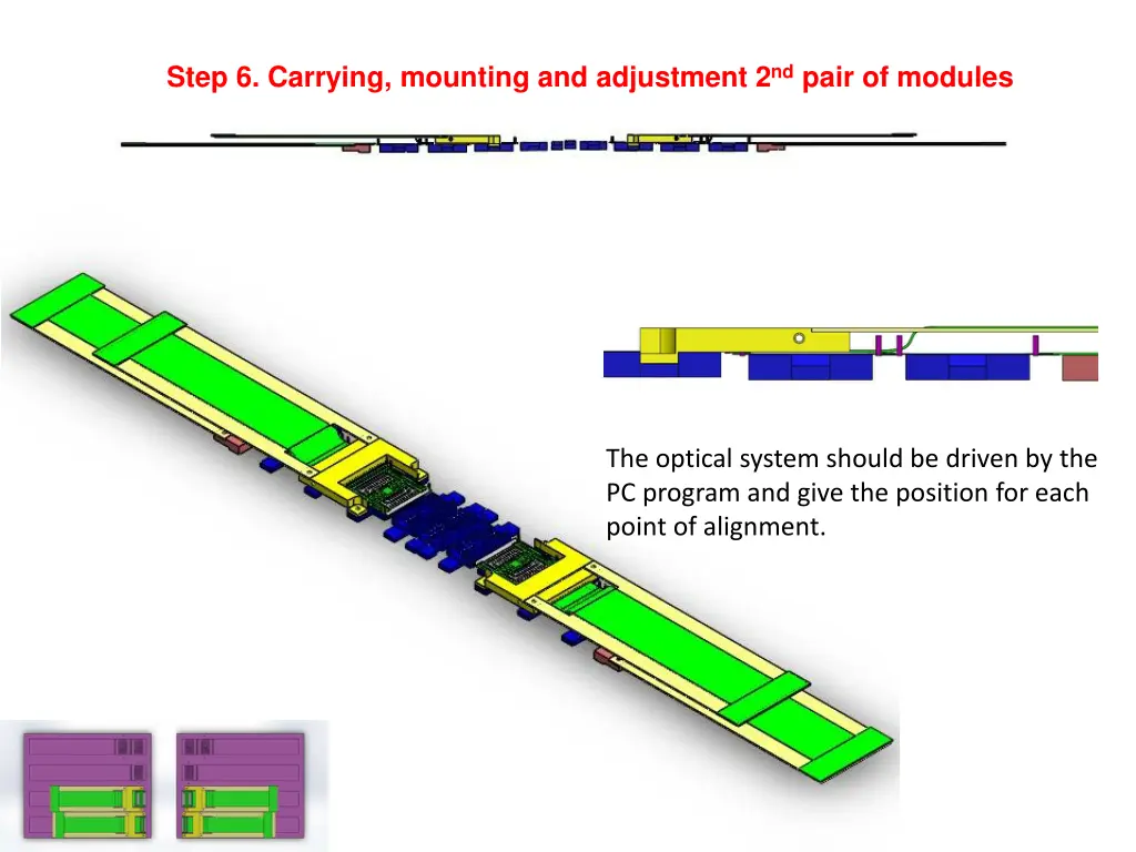 step 6 carrying mounting and adjustment 2 nd pair