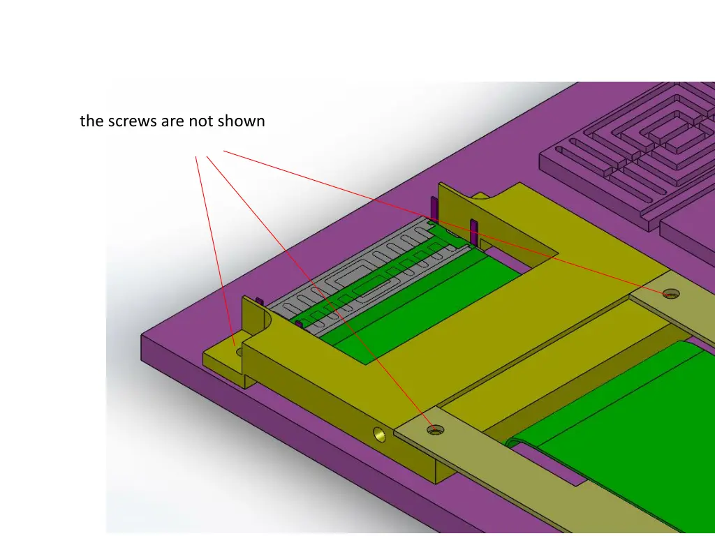 the screws are not shown