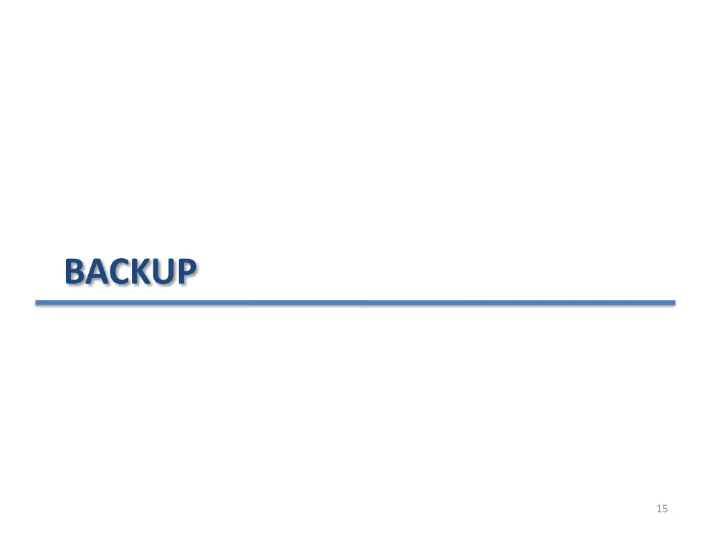backup