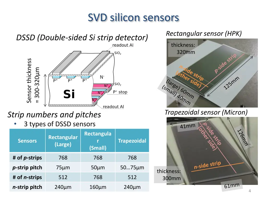svd silicon sensors