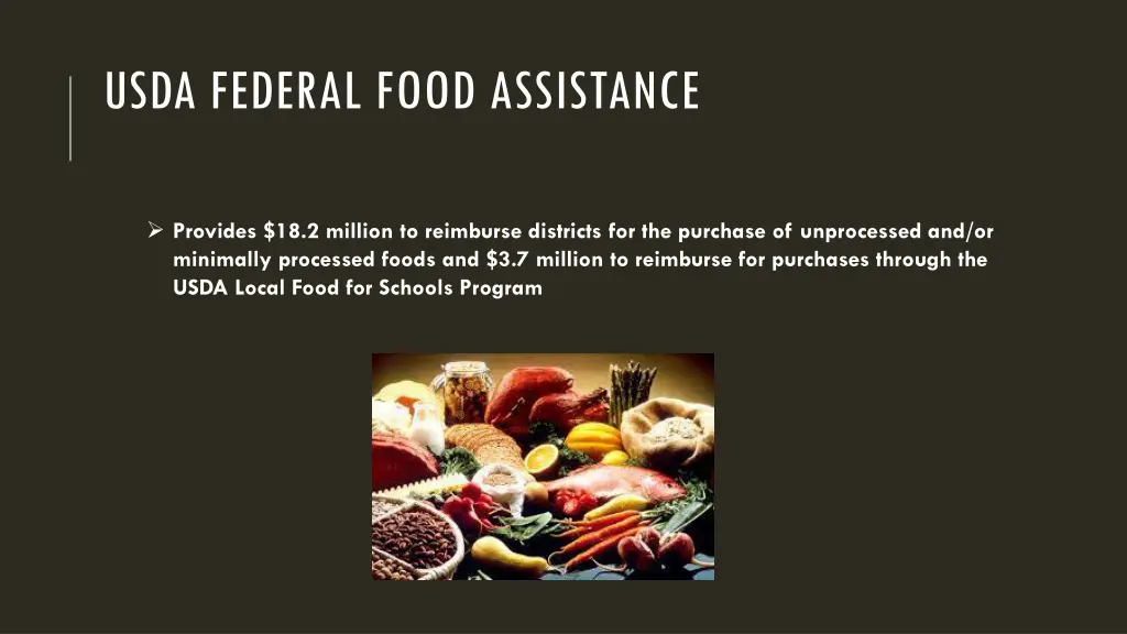 usda federal food assistance