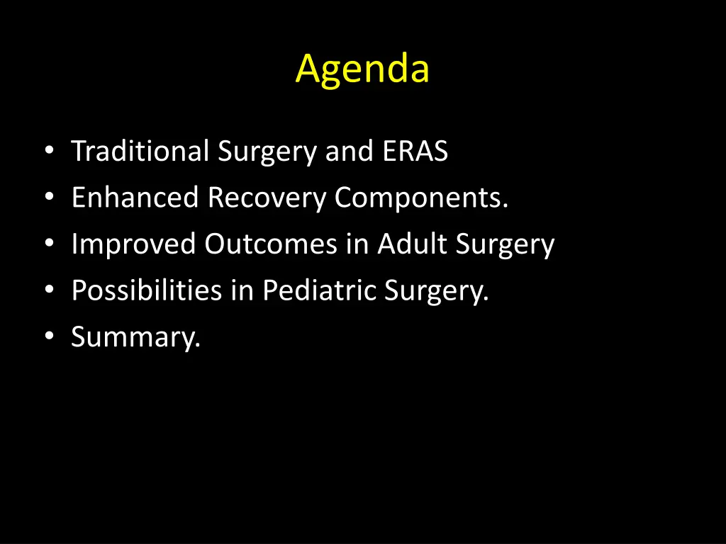 agenda