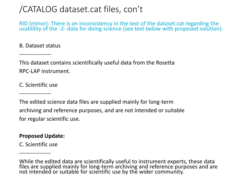 catalog dataset cat files con t 1