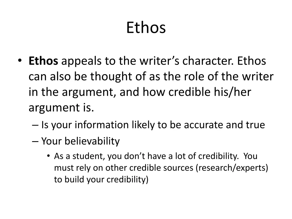 ethos