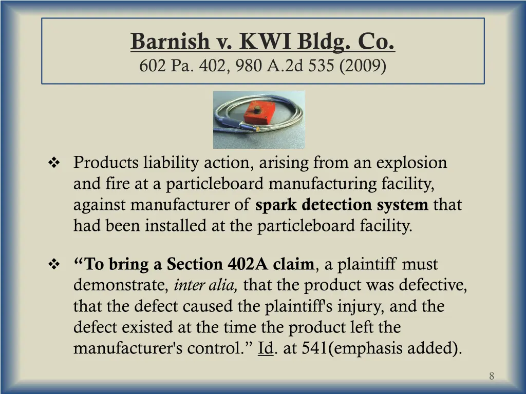 barnish v kwi bldg co 602 pa 402 980 a 2d 535 2009