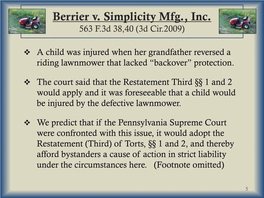 berrier v simplicity