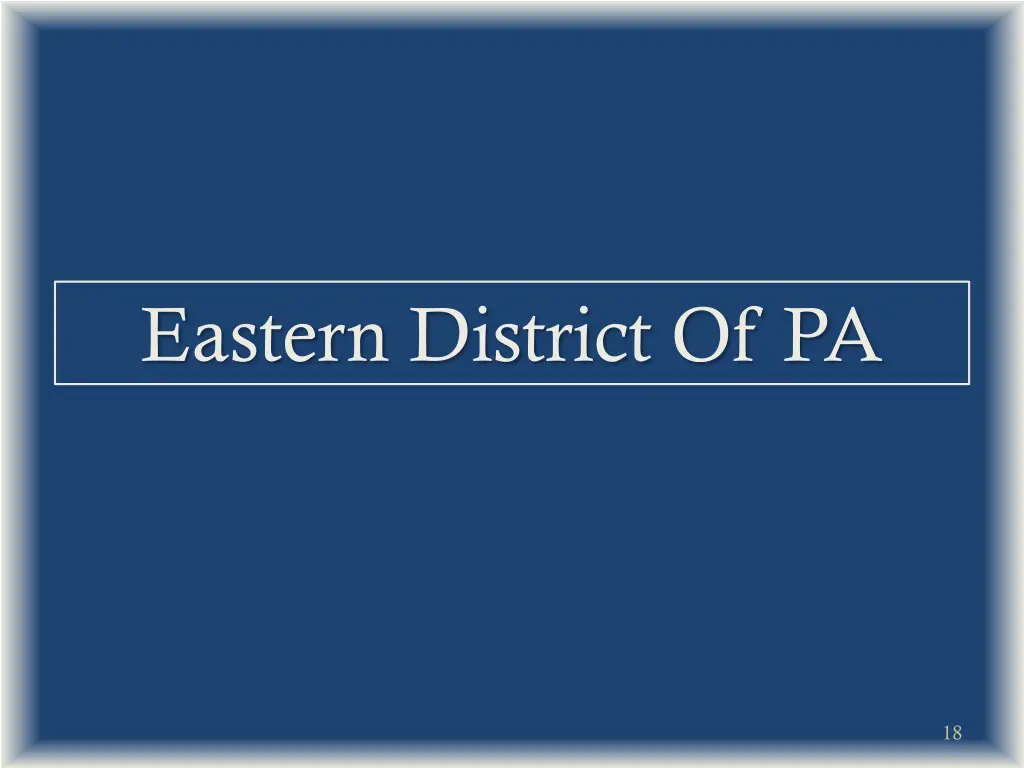 eastern district of pa