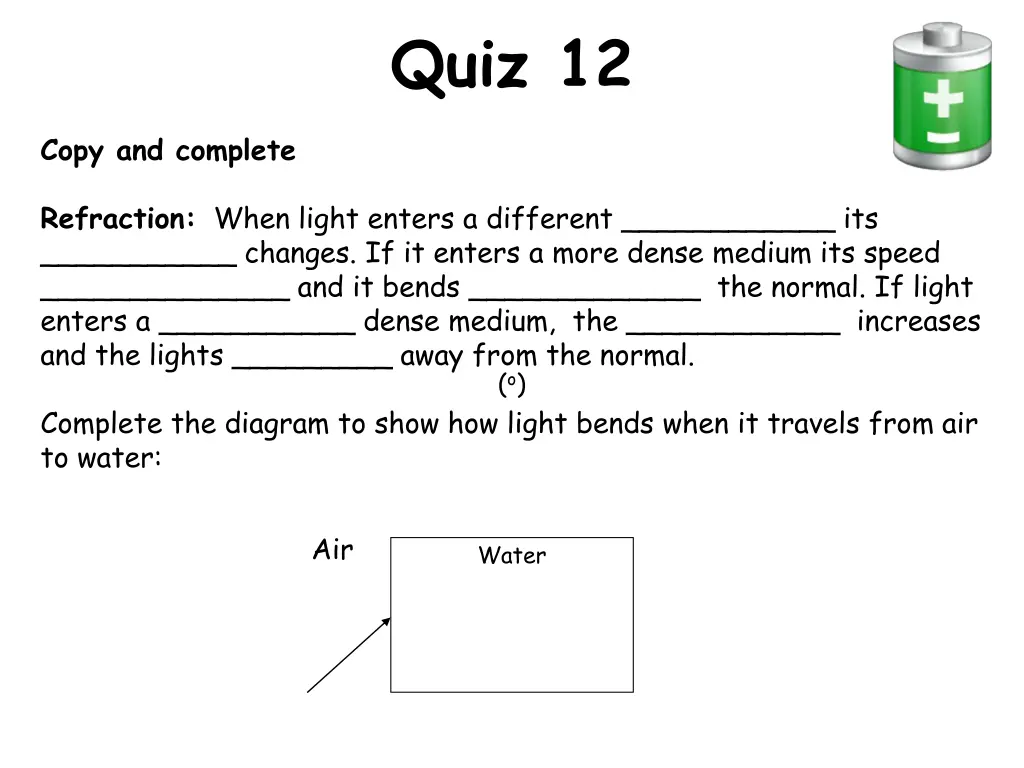 quiz 12