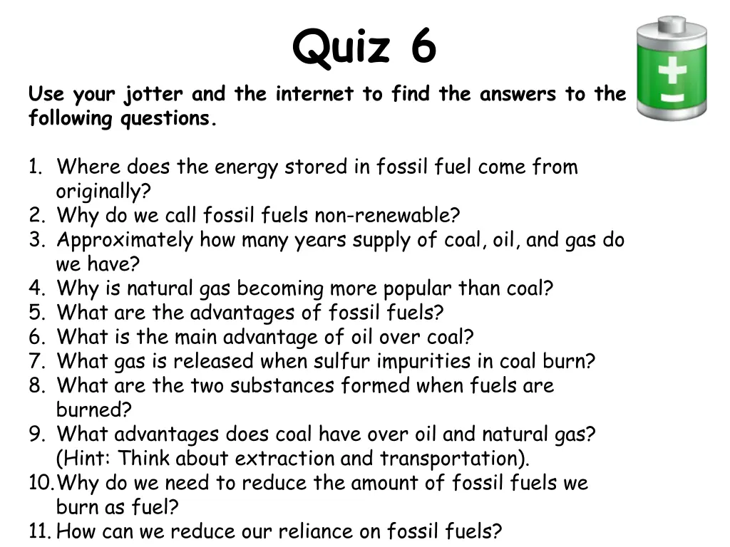 quiz 6