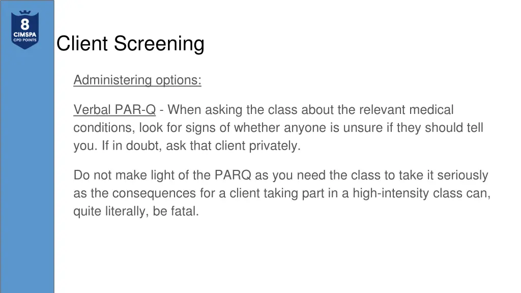 client screening 4