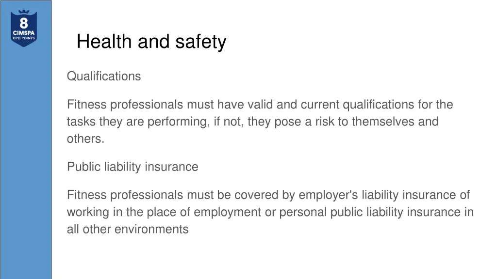 health and safety 2