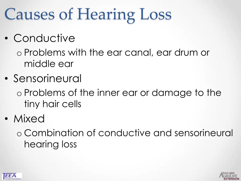 causes of hearing loss