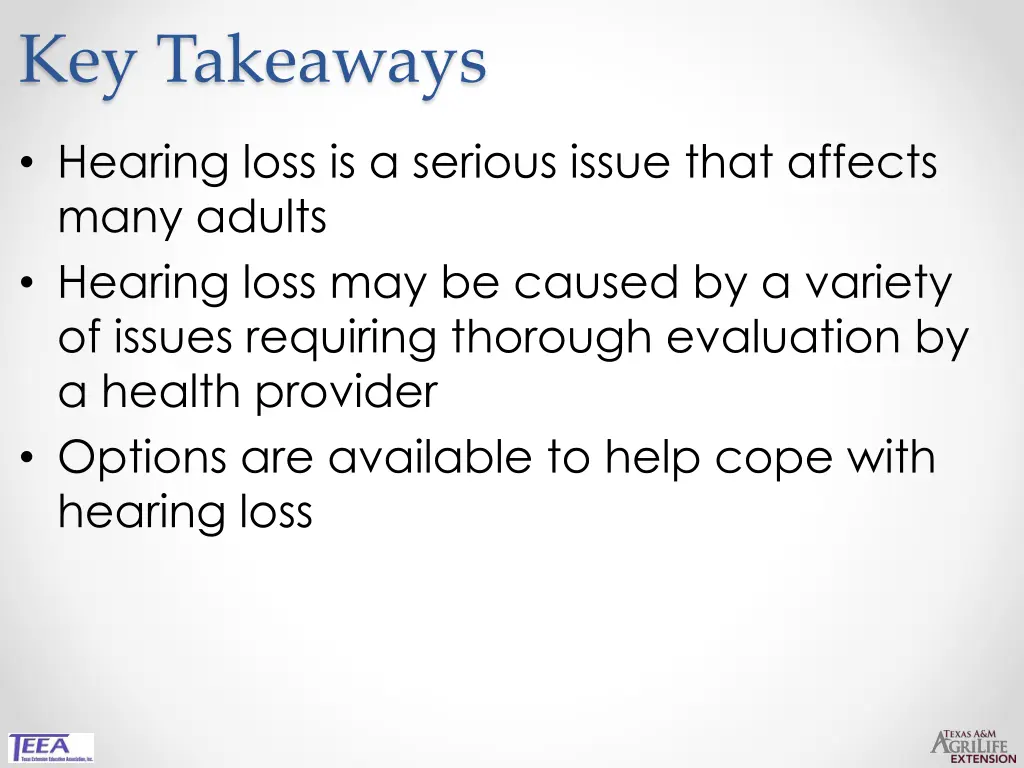 key takeaways