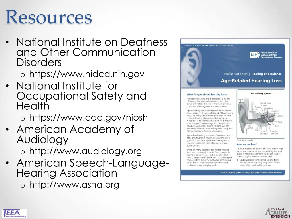 resources