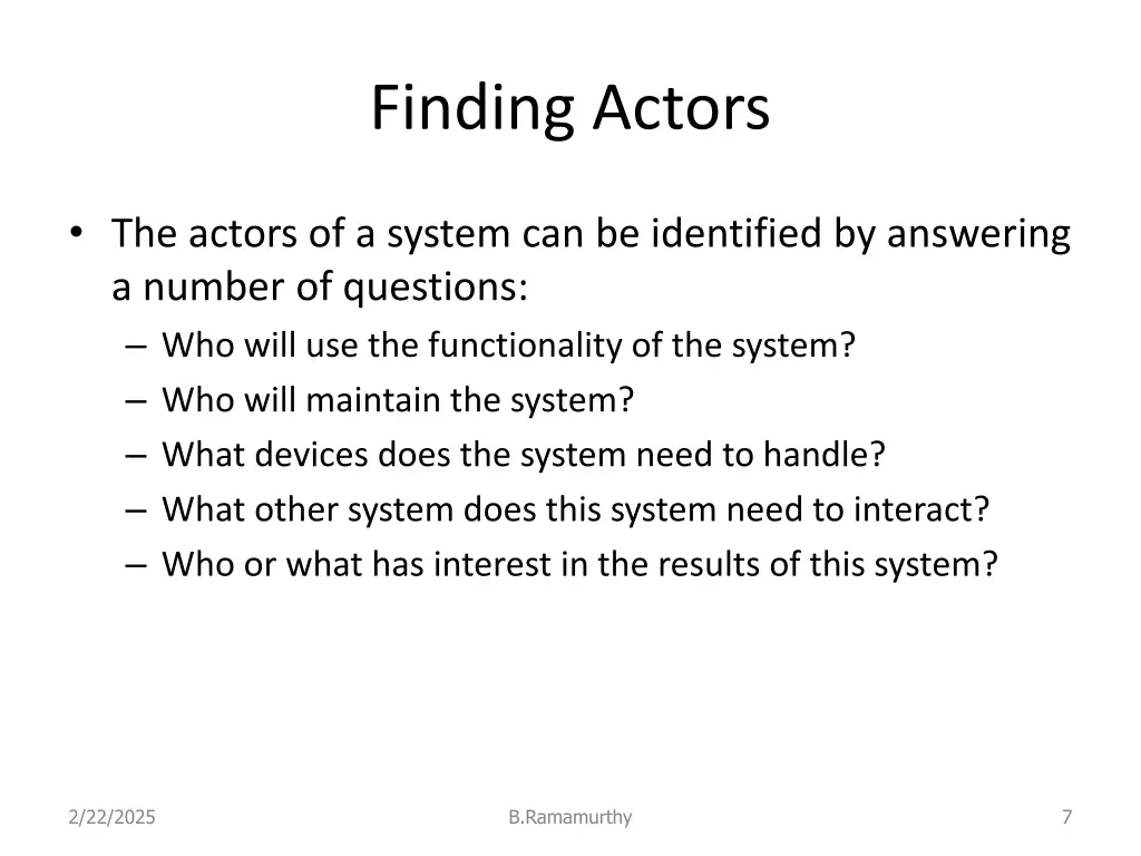finding actors