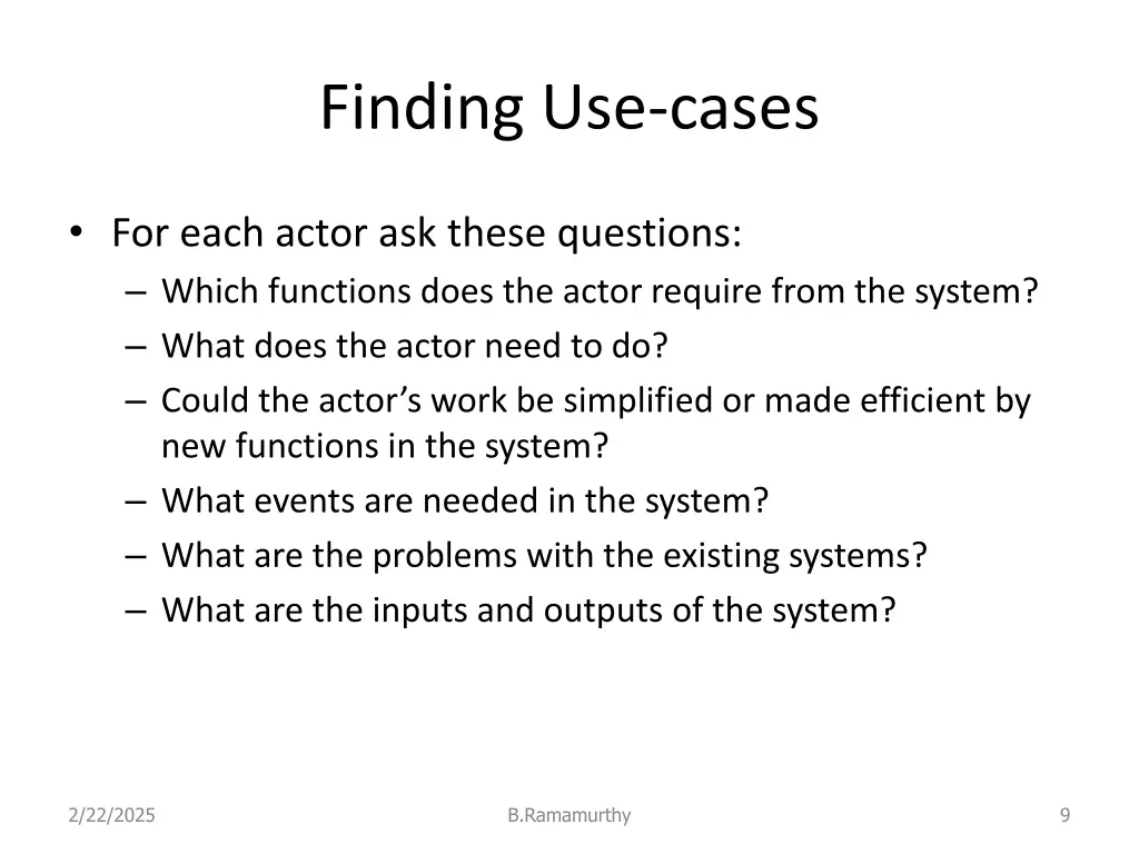 finding use cases