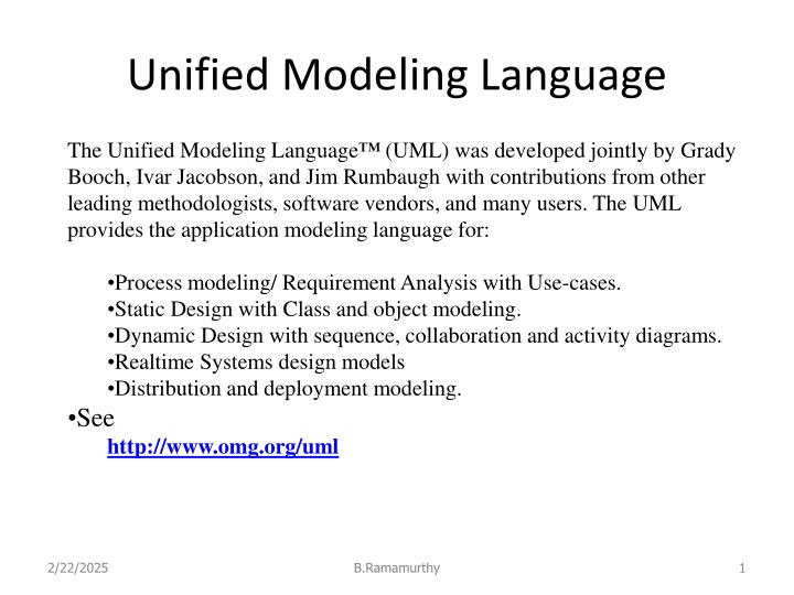 unified modeling language