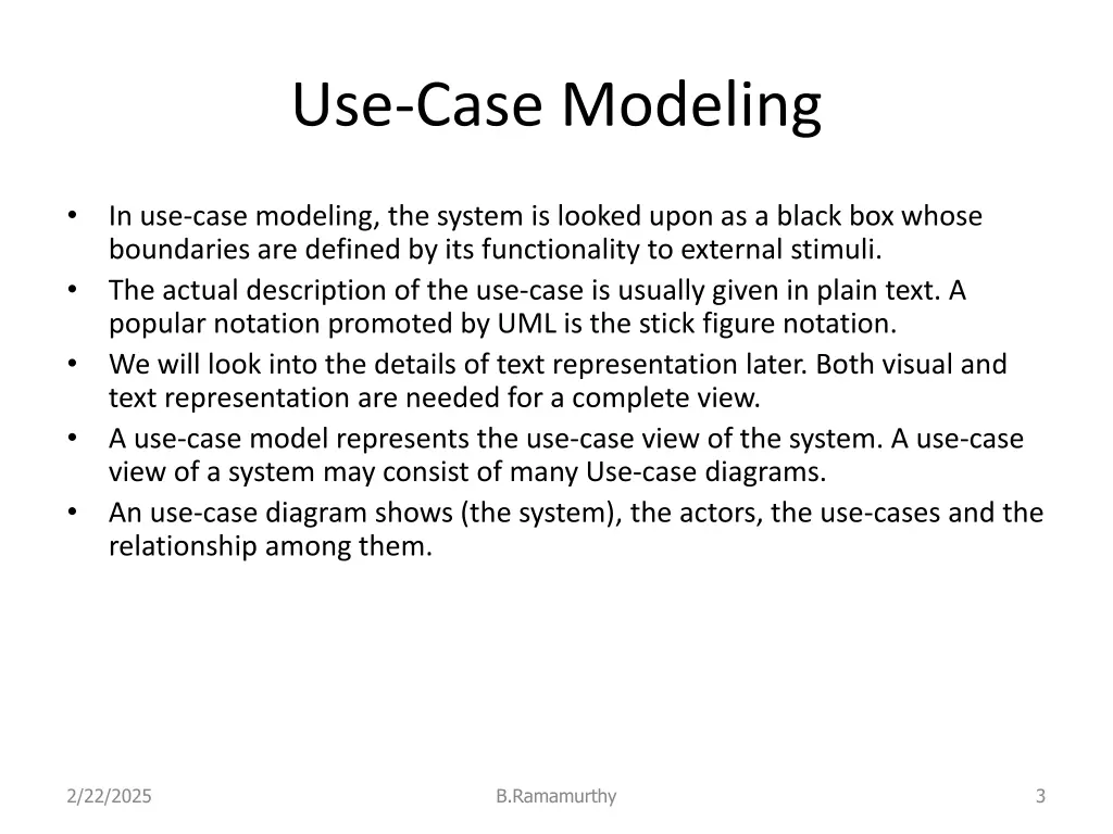 use case modeling