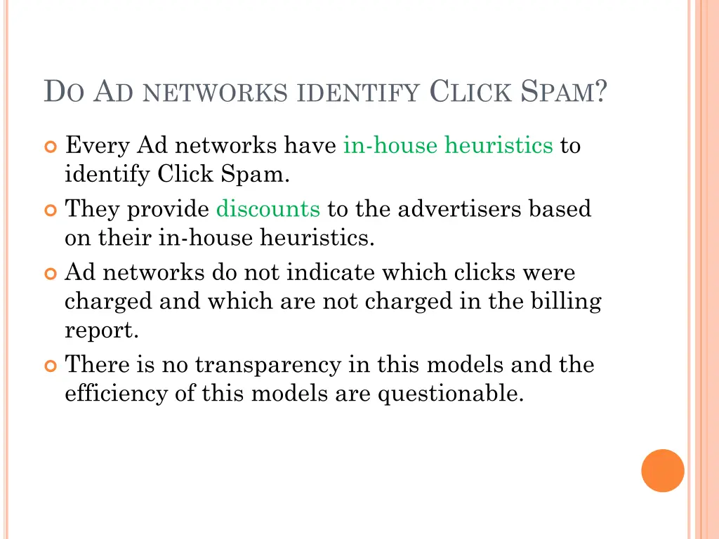 d o a d networks identify c lick s pam