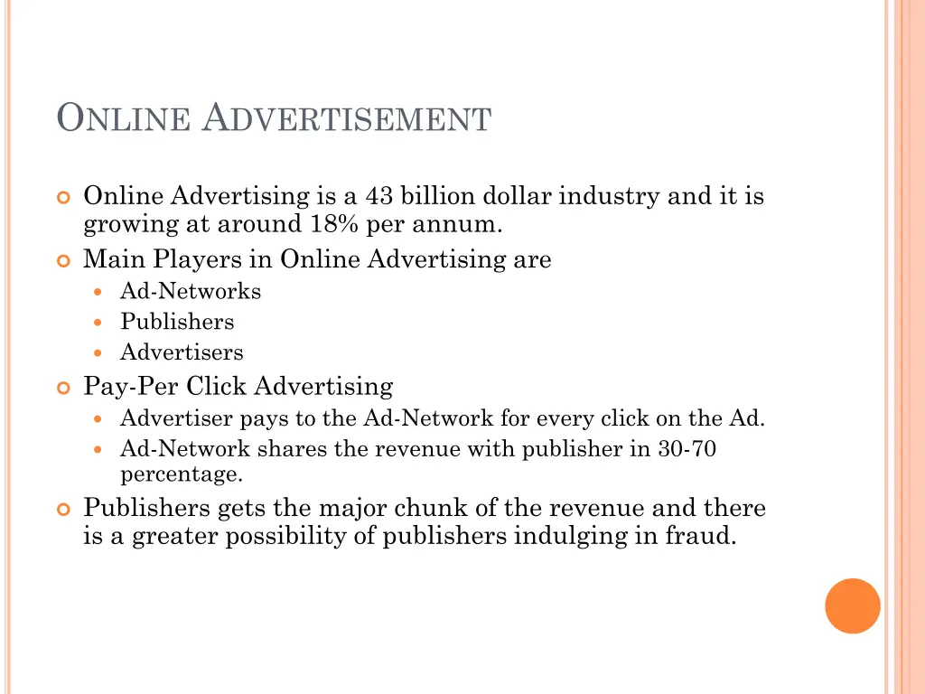 o nline a dvertisement