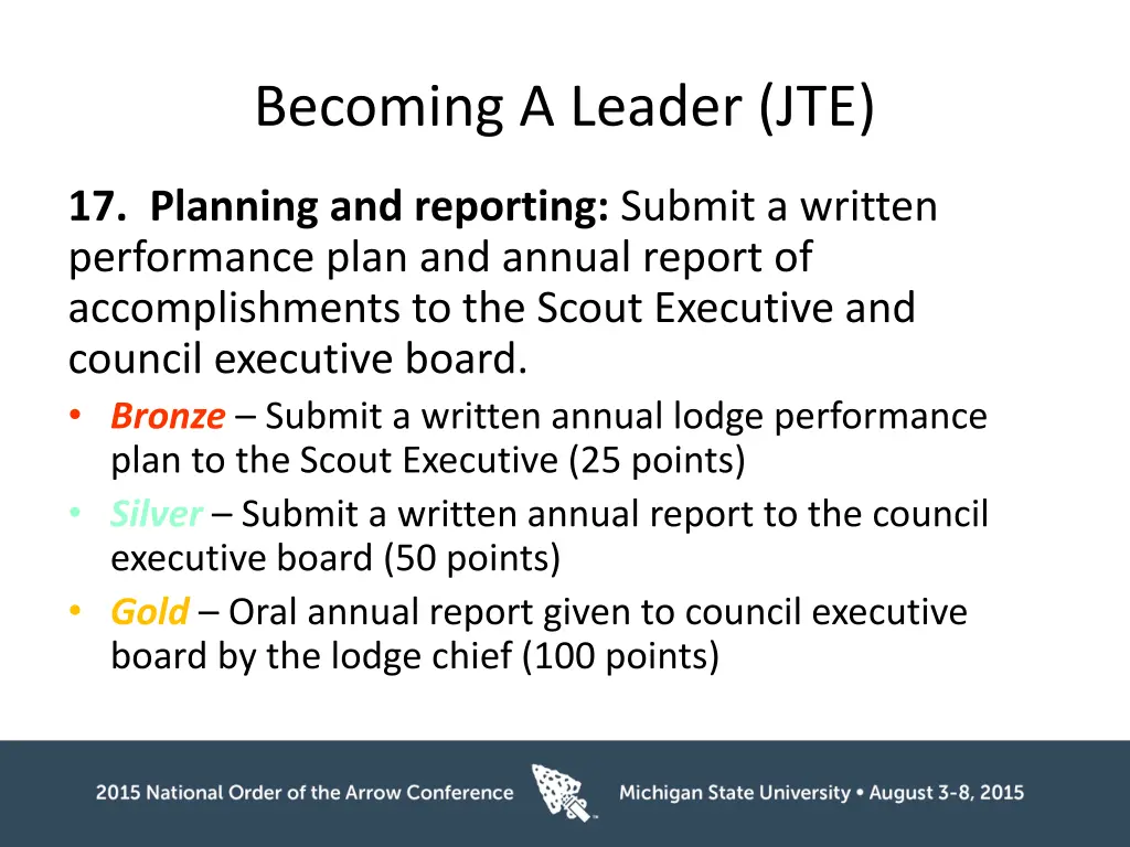 becoming a leader jte 1