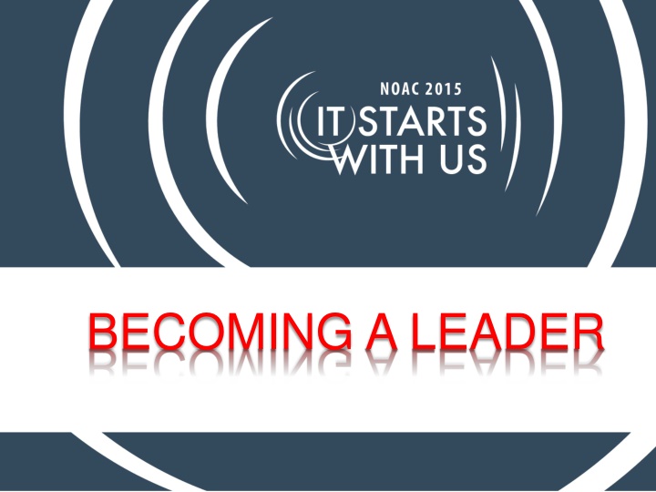 becoming a leader