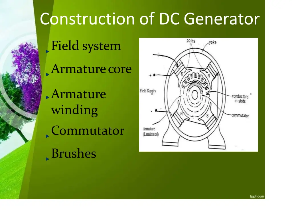 construction of dc generator