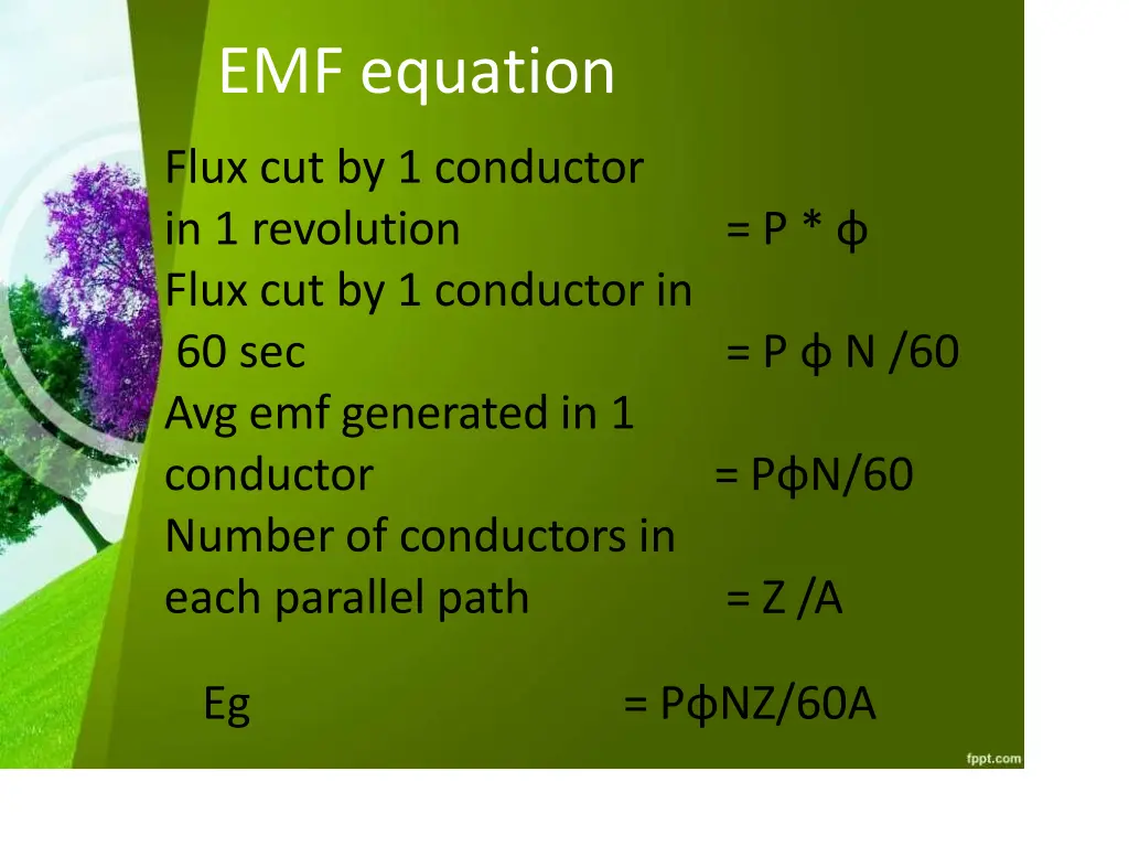 emf equation