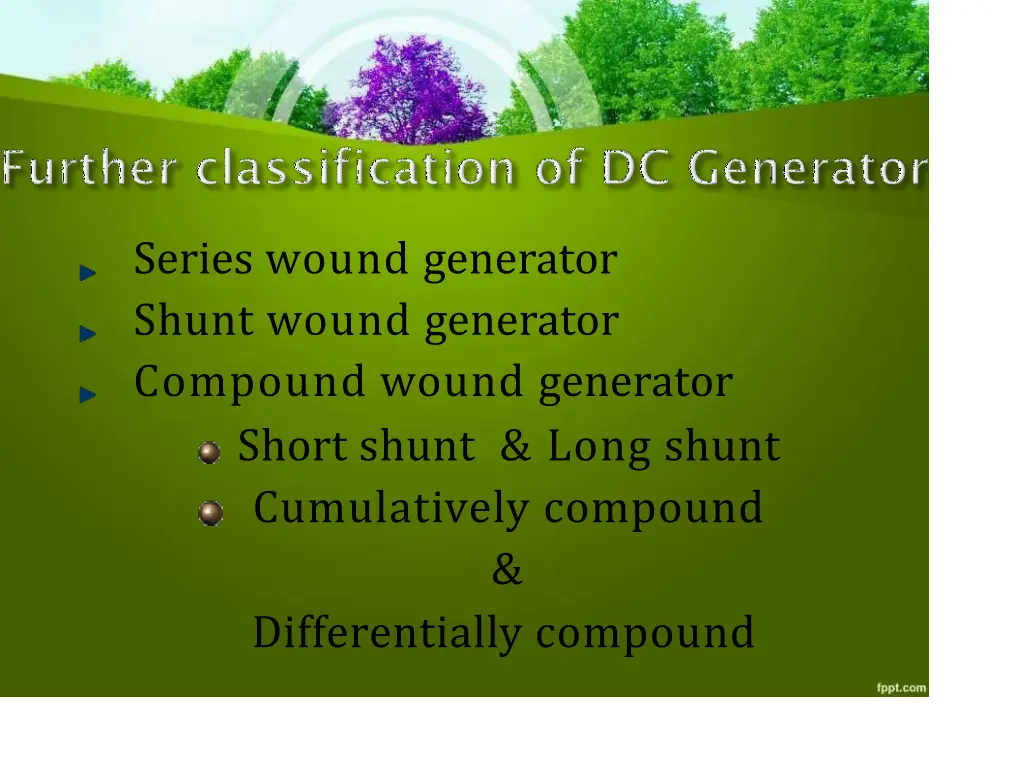 series wound generator shunt wound generator