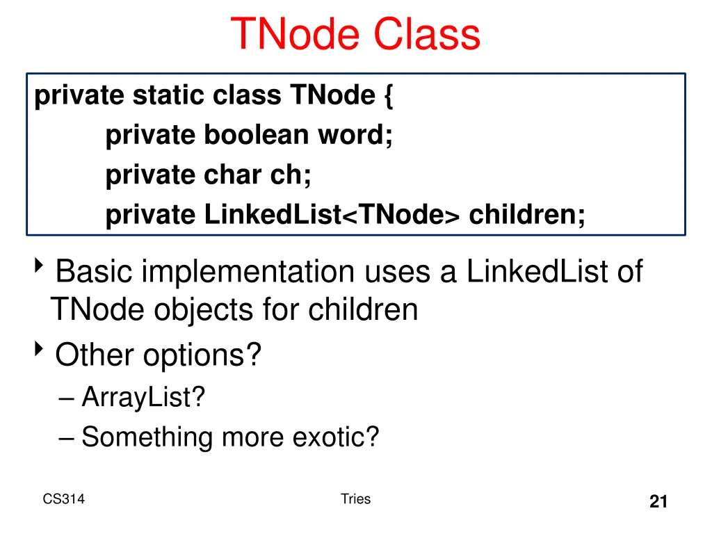 tnode class