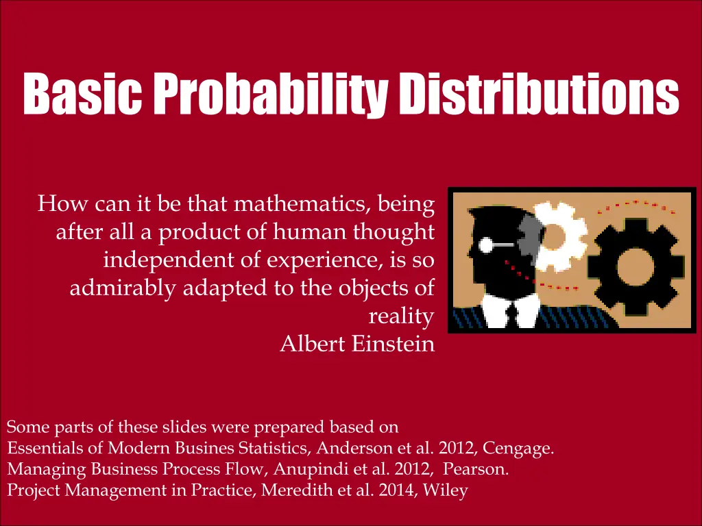 basic probability distributions
