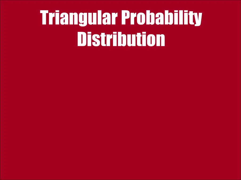 triangular probability distribution