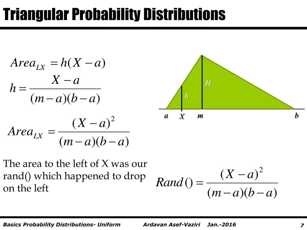triangular probability distributions 2