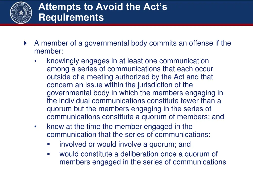 attempts to avoid the act s requirements