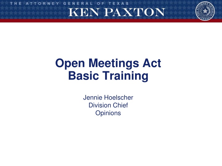 open meetings act basic training