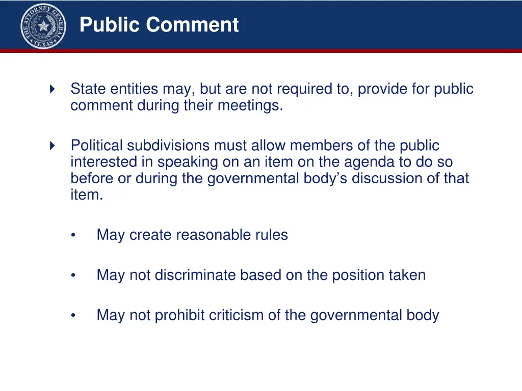 public comment