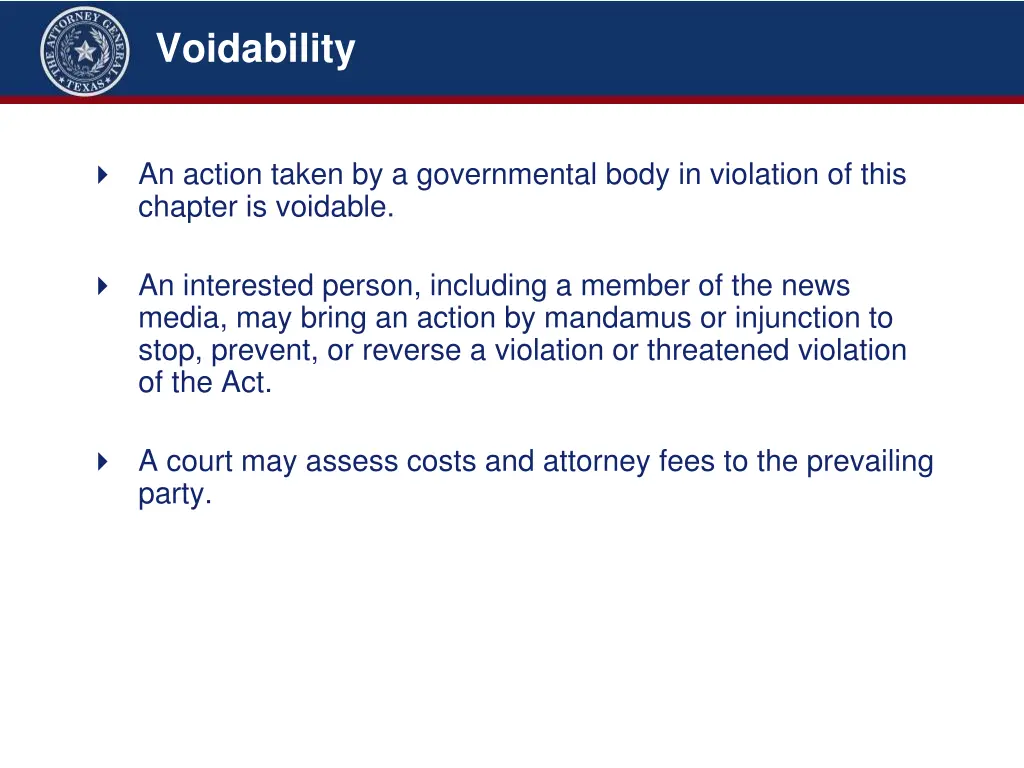 voidability
