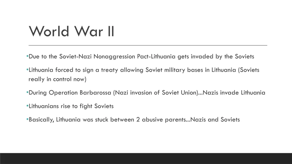 world war ii
